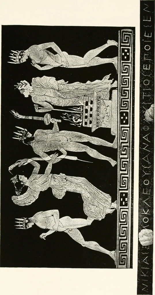 An illustration from A handbook of Attic red-figured vases signed by or attributed to the various masters of the sixth and fifth centuries B. C., 1919, leaf 230