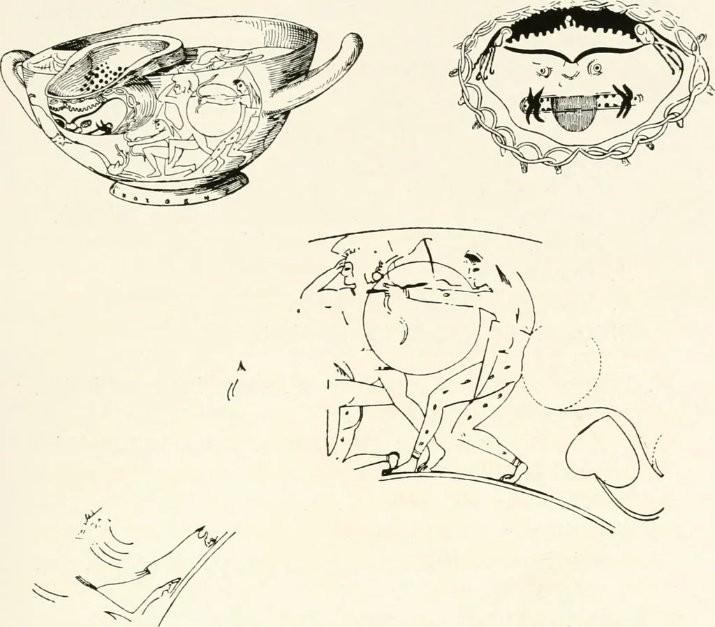 An illustration from A handbook of Attic red-figured vases signed by or attributed to the various masters of the sixth and fifth centuries B. C., 1919, leaf 236