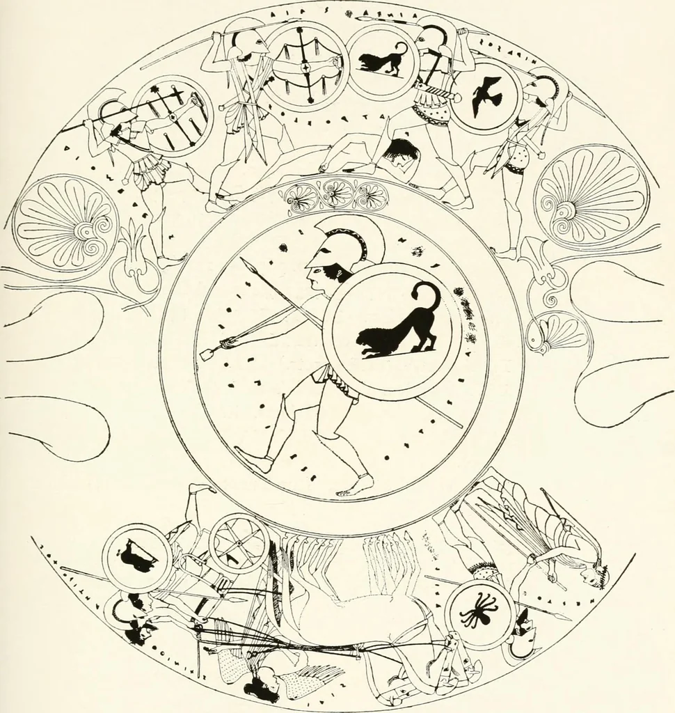 An illustration from A handbook of Attic red-figured vases signed by or attributed to the various masters of the sixth and fifth centuries B. C., 1919, leaf 260