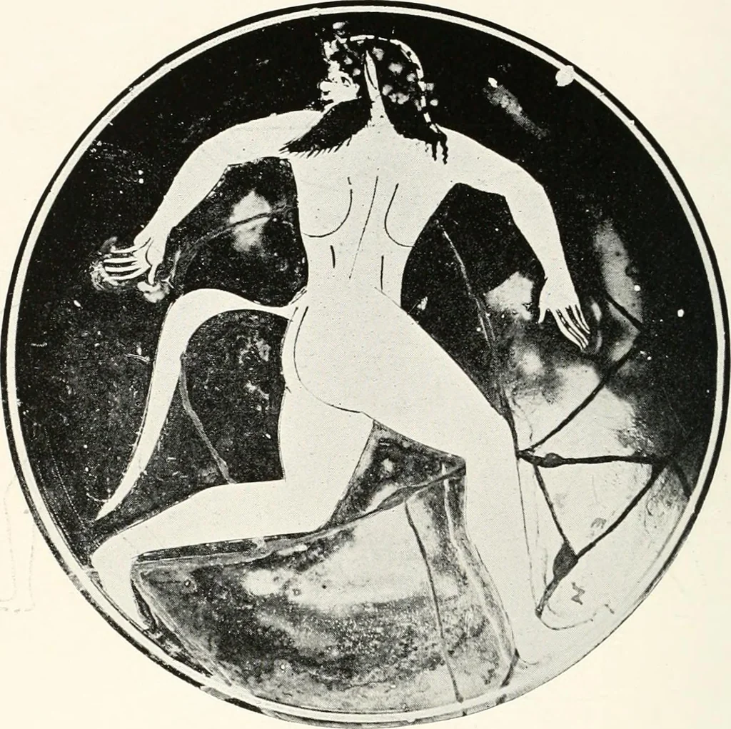 An illustration from A handbook of Attic red-figured vases signed by or attributed to the various masters of the sixth and fifth centuries B. C., 1919, leaf 293