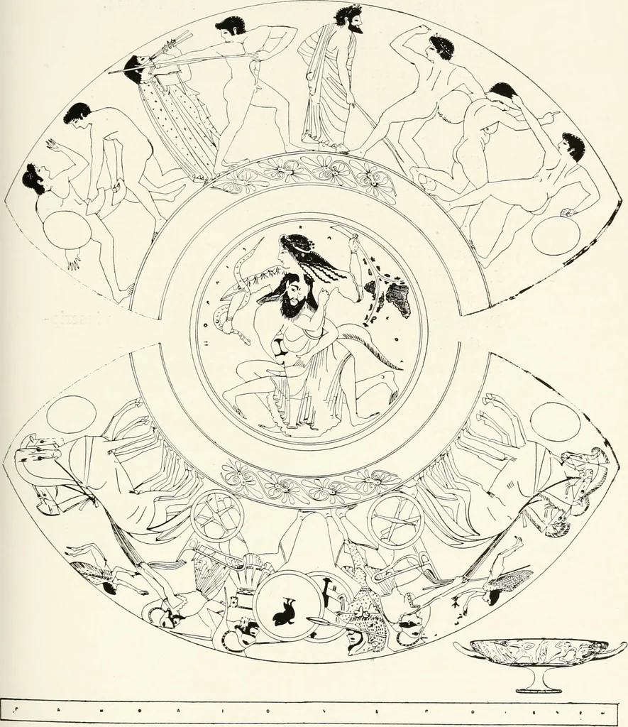An illustration from A handbook of Attic red-figured vases signed by or attributed to the various masters of the sixth and fifth centuries B. C., 1919, leaf 298