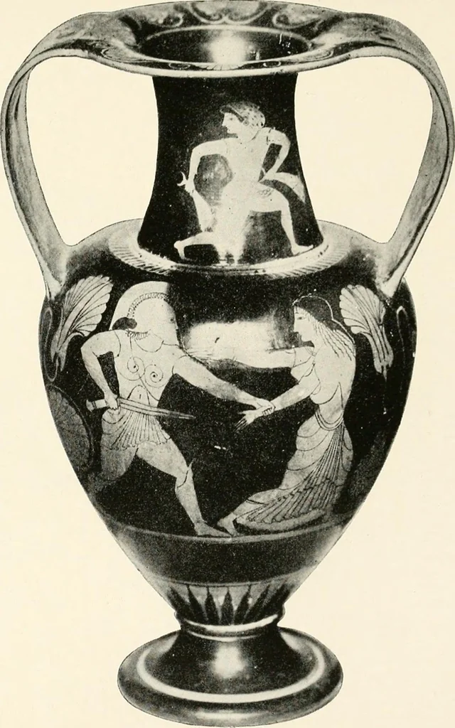 An illustration from A handbook of Attic red-figured vases signed by or attributed to the various masters of the sixth and fifth centuries B. C., 1919, leaf 314