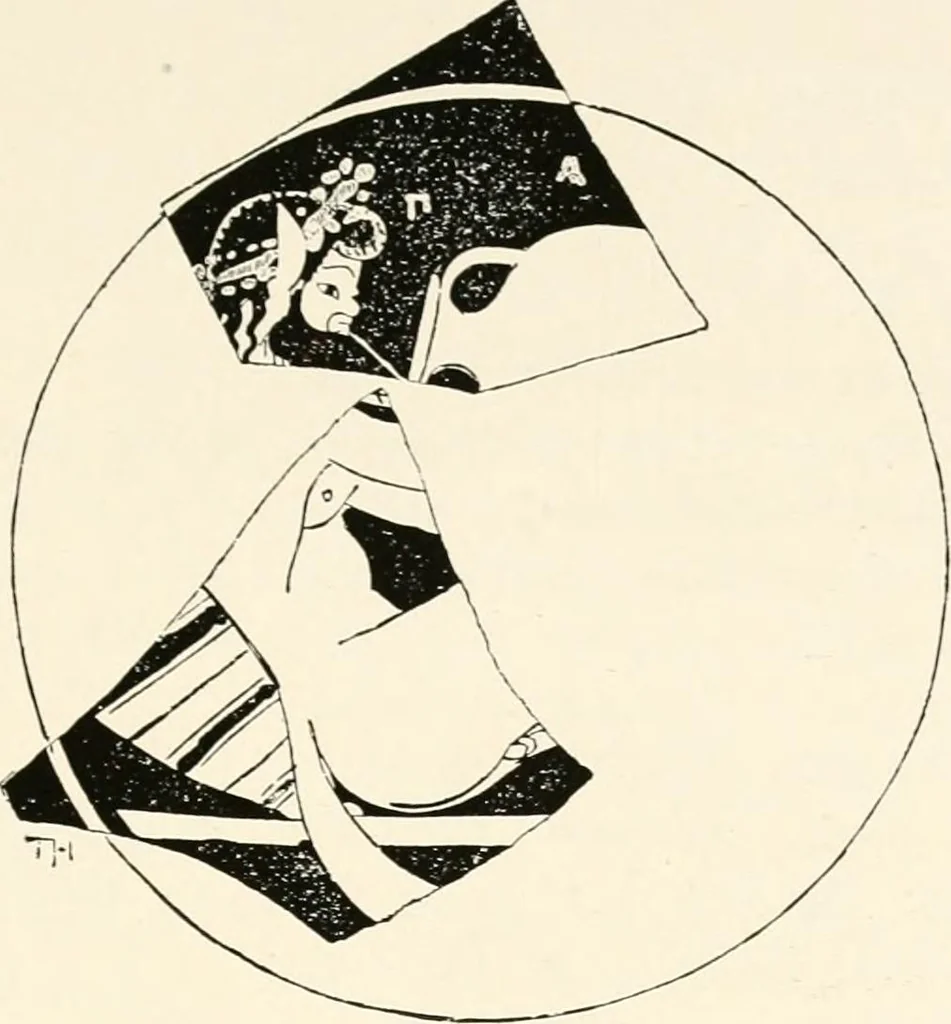 An illustration from A handbook of Attic red-figured vases signed by or attributed to the various masters of the sixth and fifth centuries B. C., 1919, leaf 318