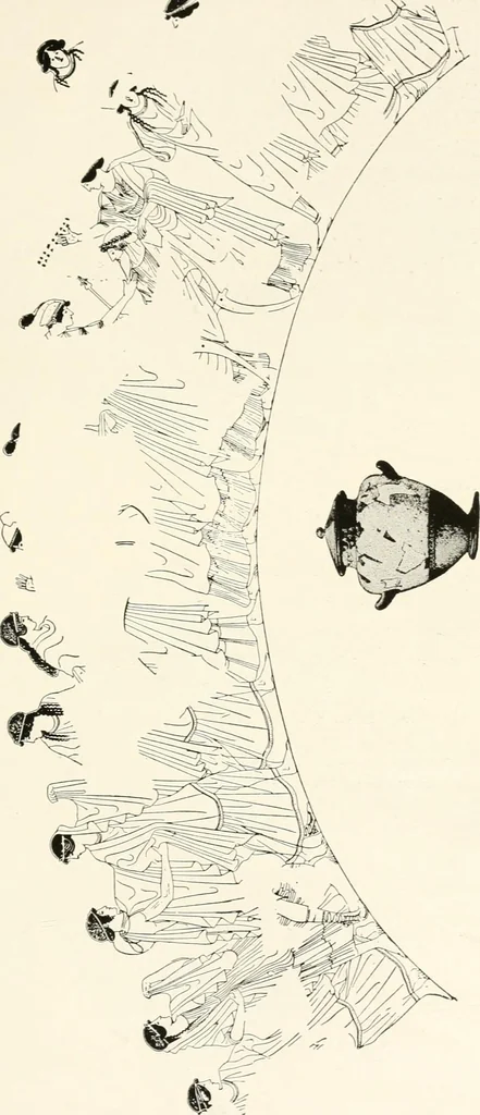 An illustration from A handbook of Attic red-figured vases signed by or attributed to the various masters of the sixth and fifth centuries B. C., 1919, leaf 34