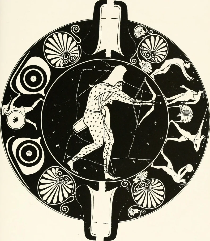 An illustration from A handbook of Attic red-figured vases signed by or attributed to the various masters of the sixth and fifth centuries B. C., 1919, leaf 362