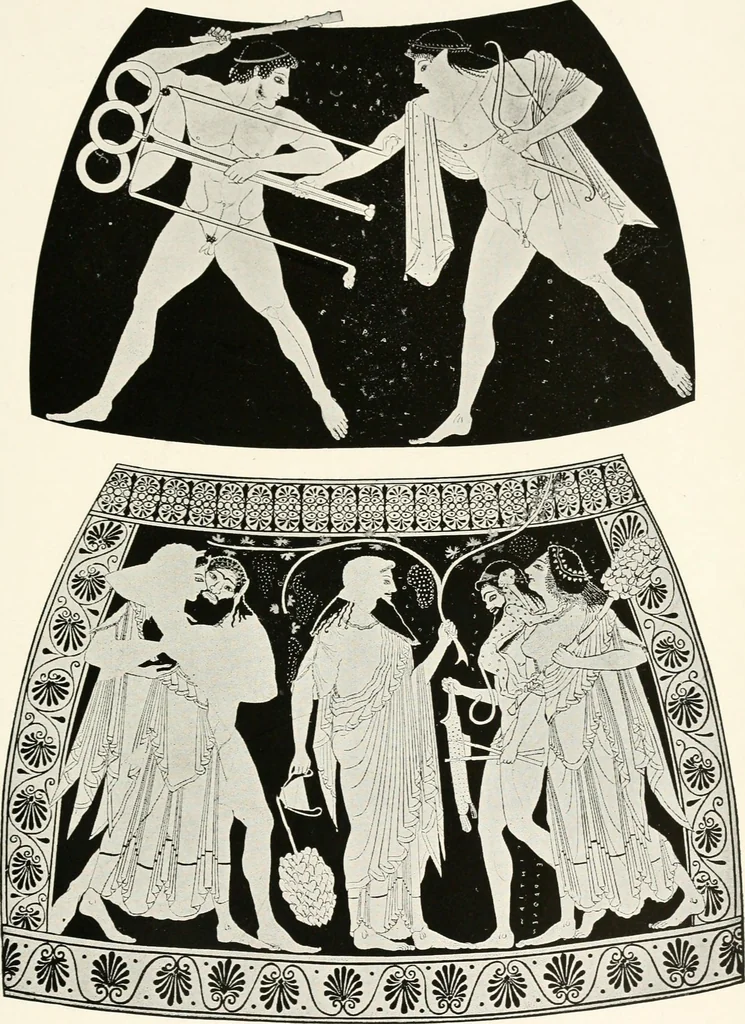 An illustration from A handbook of Attic red-figured vases signed by or attributed to the various masters of the sixth and fifth centuries B. C., 1919, leaf 368