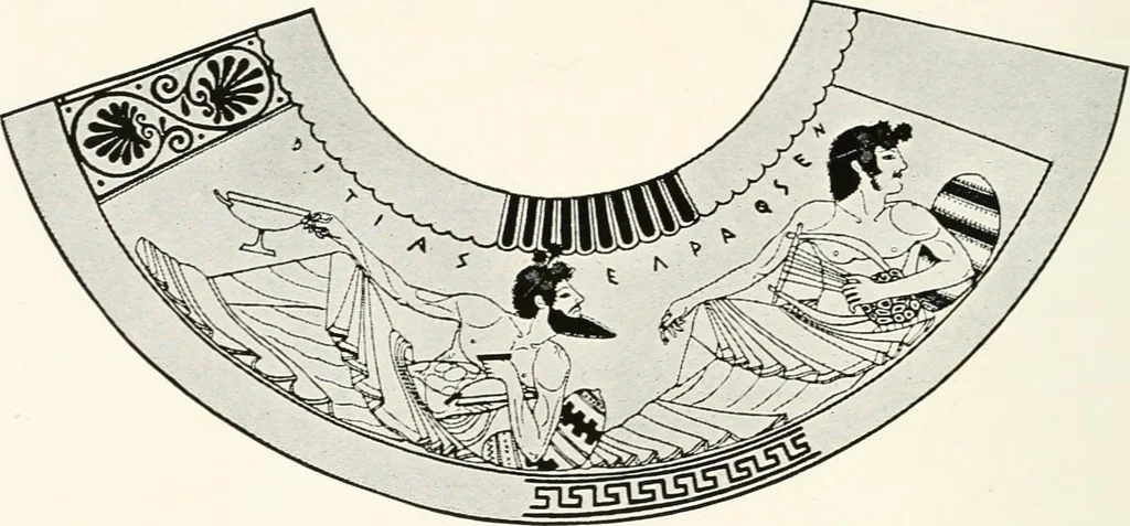 An illustration from A handbook of Attic red-figured vases signed by or attributed to the various masters of the sixth and fifth centuries B. C., 1919, leaf 371