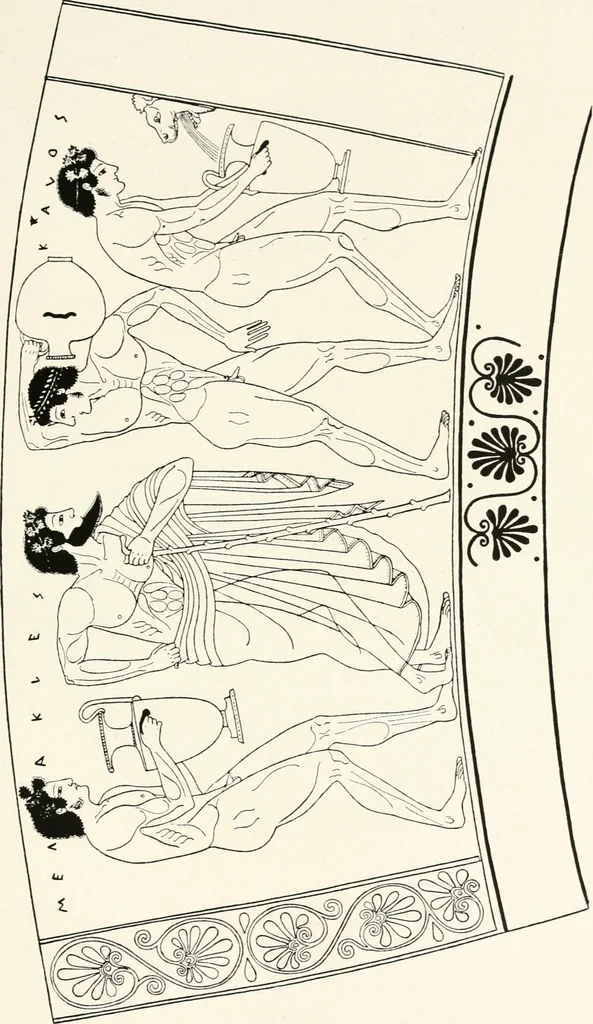 An illustration from A handbook of Attic red-figured vases signed by or attributed to the various masters of the sixth and fifth centuries B. C., 1919, leaf 372