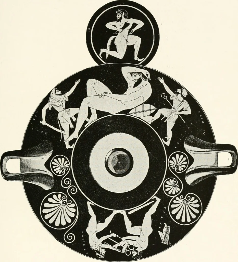 An illustration from A handbook of Attic red-figured vases signed by or attributed to the various masters of the sixth and fifth centuries B. C., 1919, leaf 374