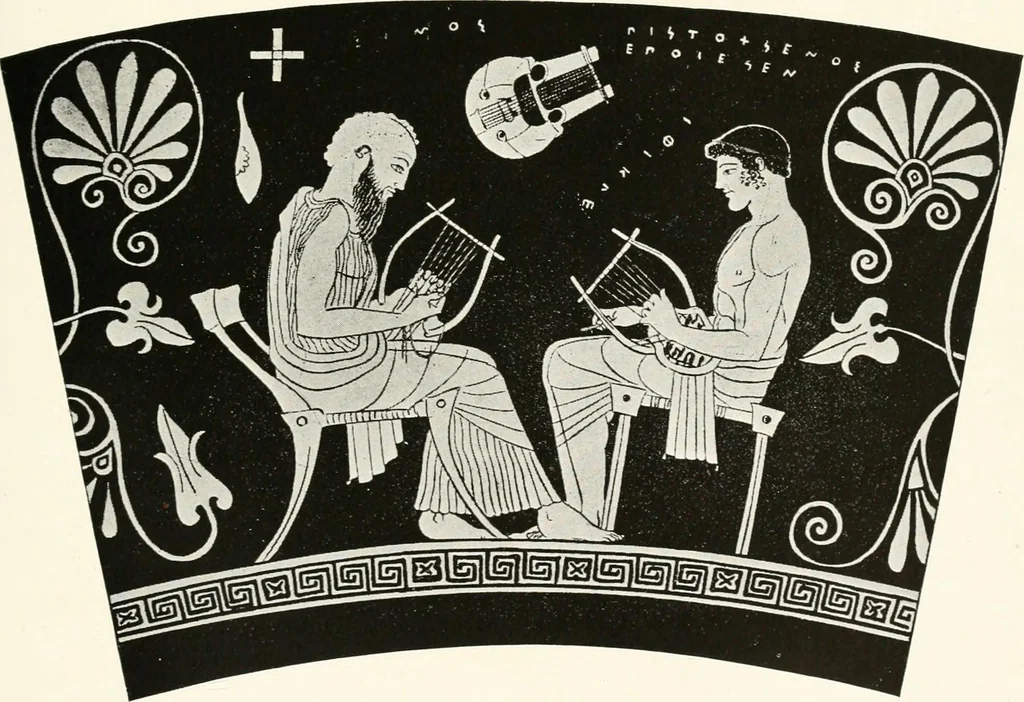 An illustration from A handbook of Attic red-figured vases signed by or attributed to the various masters of the sixth and fifth centuries B. C., 1919, leaf 384