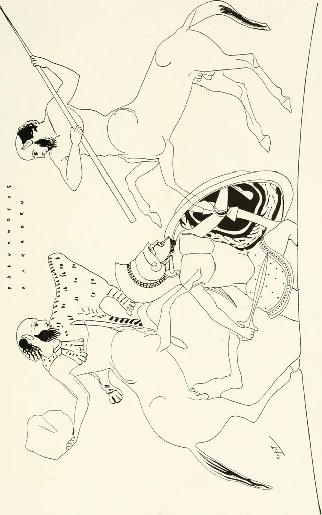 An illustration from A handbook of Attic red-figured vases signed by or attributed to the various masters of the sixth and fifth centuries B. C., 1919, leaf 386