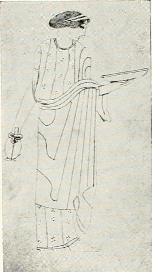 An illustration from A handbook of Attic red-figured vases signed by or attributed to the various masters of the sixth and fifth centuries B. C., 1919, leaf 387
