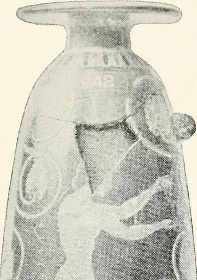 An illustration from A handbook of Attic red-figured vases signed by or attributed to the various masters of the sixth and fifth centuries B. C., 1919, leaf 408