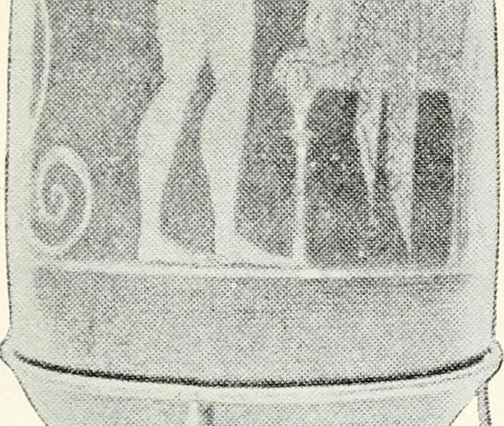 An illustration from A handbook of Attic red-figured vases signed by or attributed to the various masters of the sixth and fifth centuries B. C., 1919, leaf 408