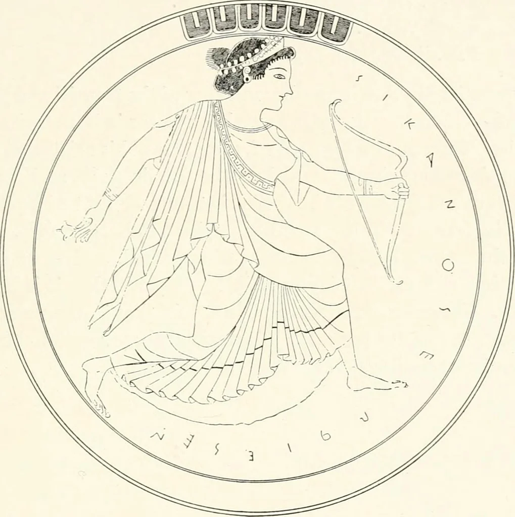 An illustration from A handbook of Attic red-figured vases signed by or attributed to the various masters of the sixth and fifth centuries B. C., 1919, leaf 420