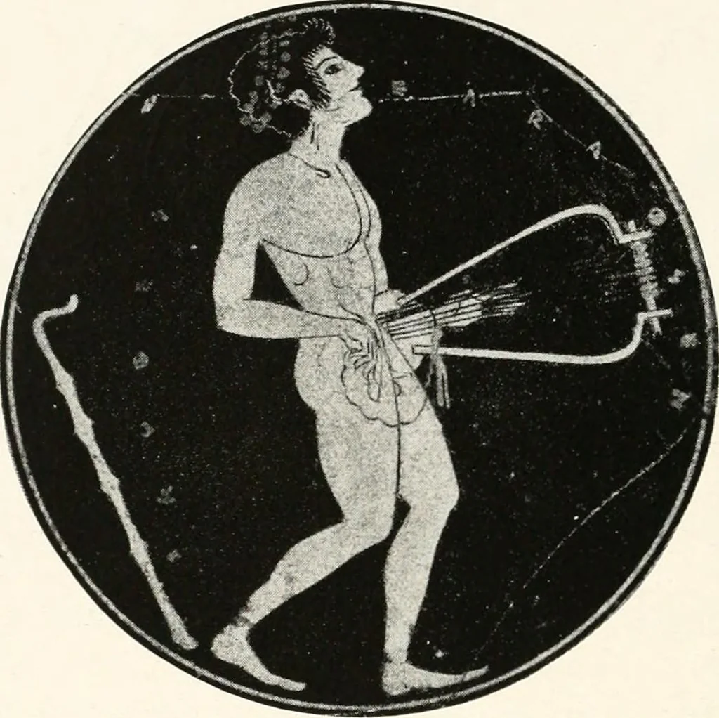 An illustration from A handbook of Attic red-figured vases signed by or attributed to the various masters of the sixth and fifth centuries B. C., 1919, leaf 423