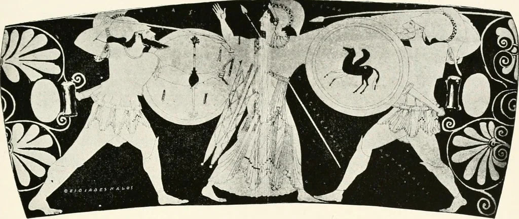 An illustration from A handbook of Attic red-figured vases signed by or attributed to the various masters of the sixth and fifth centuries B. C., 1919, leaf 430