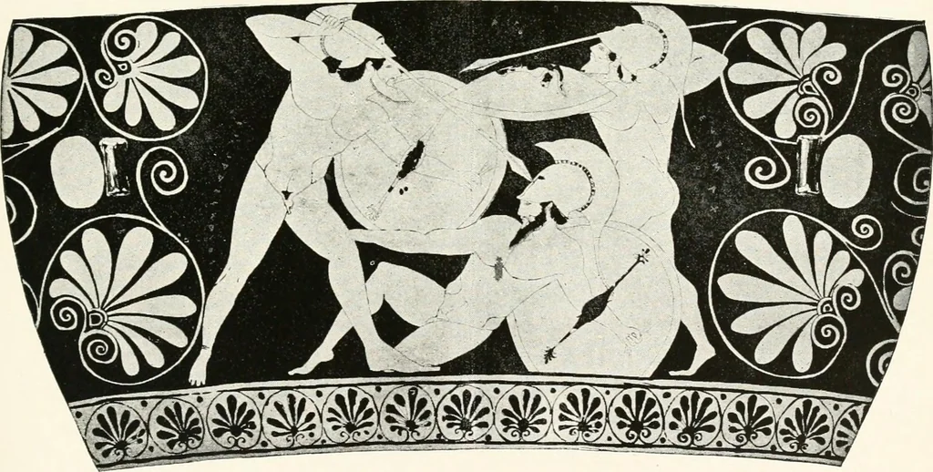 An illustration from A handbook of Attic red-figured vases signed by or attributed to the various masters of the sixth and fifth centuries B. C., 1919, leaf 430