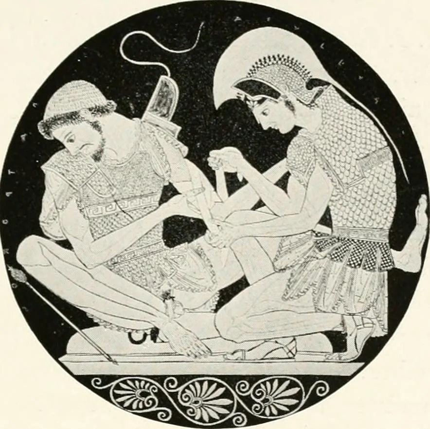 An illustration from A handbook of Attic red-figured vases signed by or attributed to the various masters of the sixth and fifth centuries B. C., 1919, leaf 434