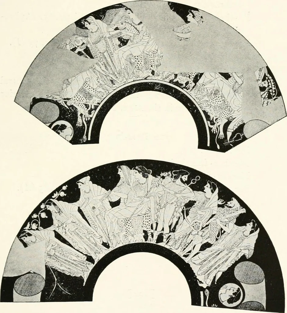 An illustration from A handbook of Attic red-figured vases signed by or attributed to the various masters of the sixth and fifth centuries B. C., 1919, leaf 434