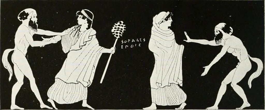 An illustration from A handbook of Attic red-figured vases signed by or attributed to the various masters of the sixth and fifth centuries B. C., 1919, leaf 443