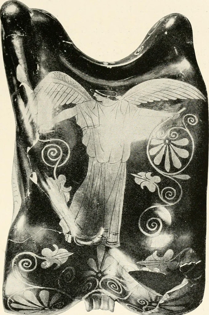 An illustration from A handbook of Attic red-figured vases signed by or attributed to the various masters of the sixth and fifth centuries B. C., 1919, leaf 454