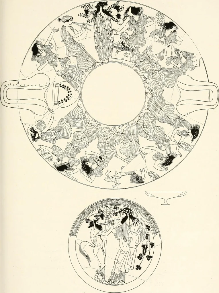 An illustration from A handbook of Attic red-figured vases signed by or attributed to the various masters of the sixth and fifth centuries B. C., 1919, leaf 52