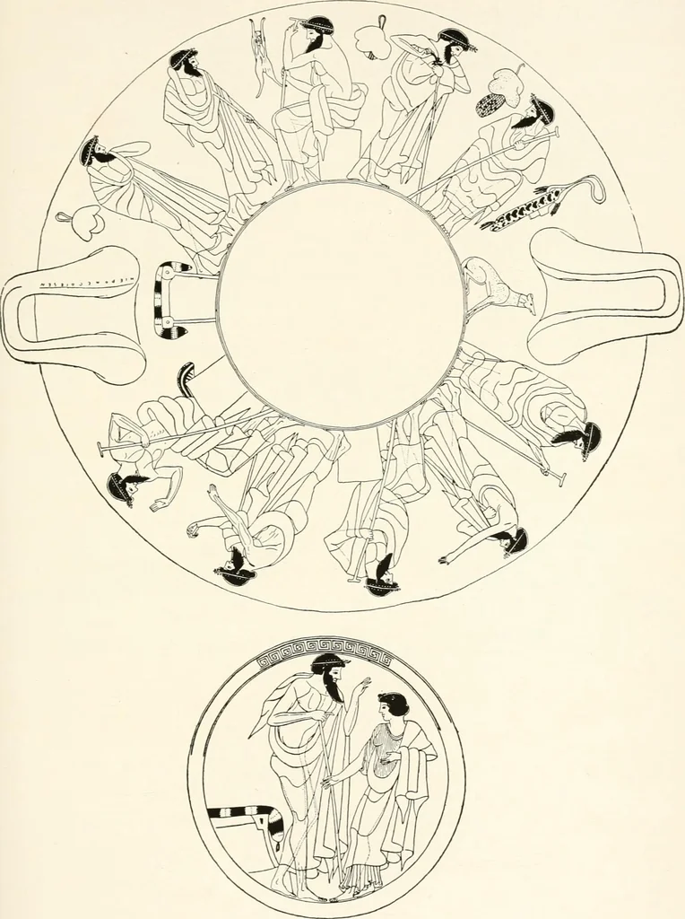 An illustration from A handbook of Attic red-figured vases signed by or attributed to the various masters of the sixth and fifth centuries B. C., 1919, leaf 56