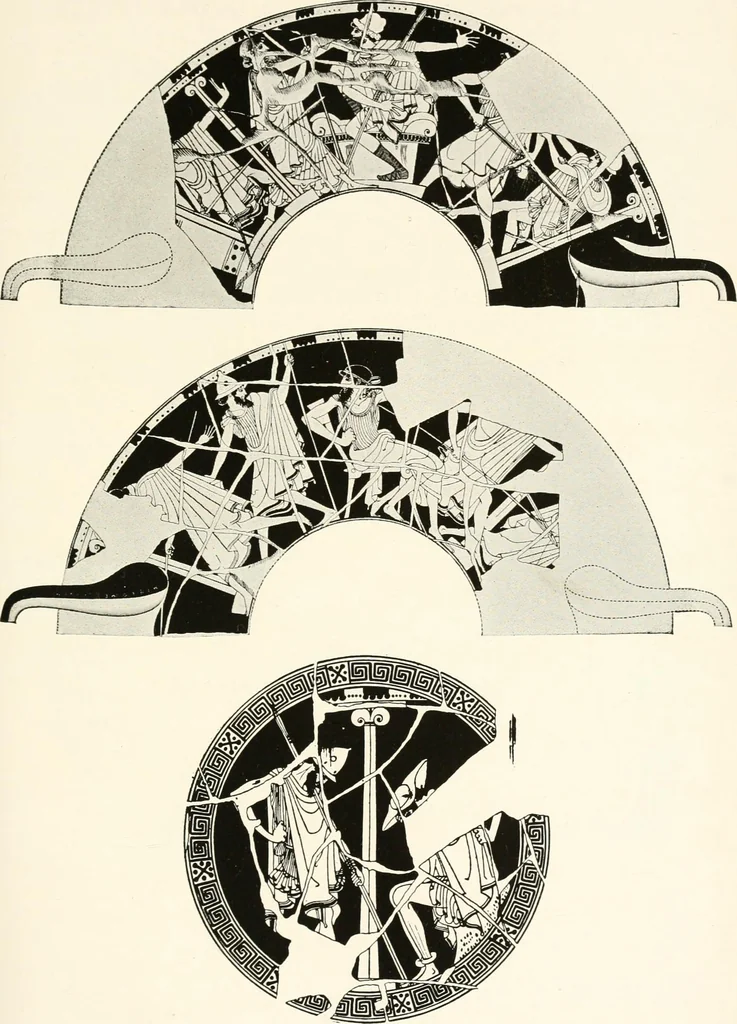 An illustration from A handbook of Attic red-figured vases signed by or attributed to the various masters of the sixth and fifth centuries B. C., 1919, leaf 60