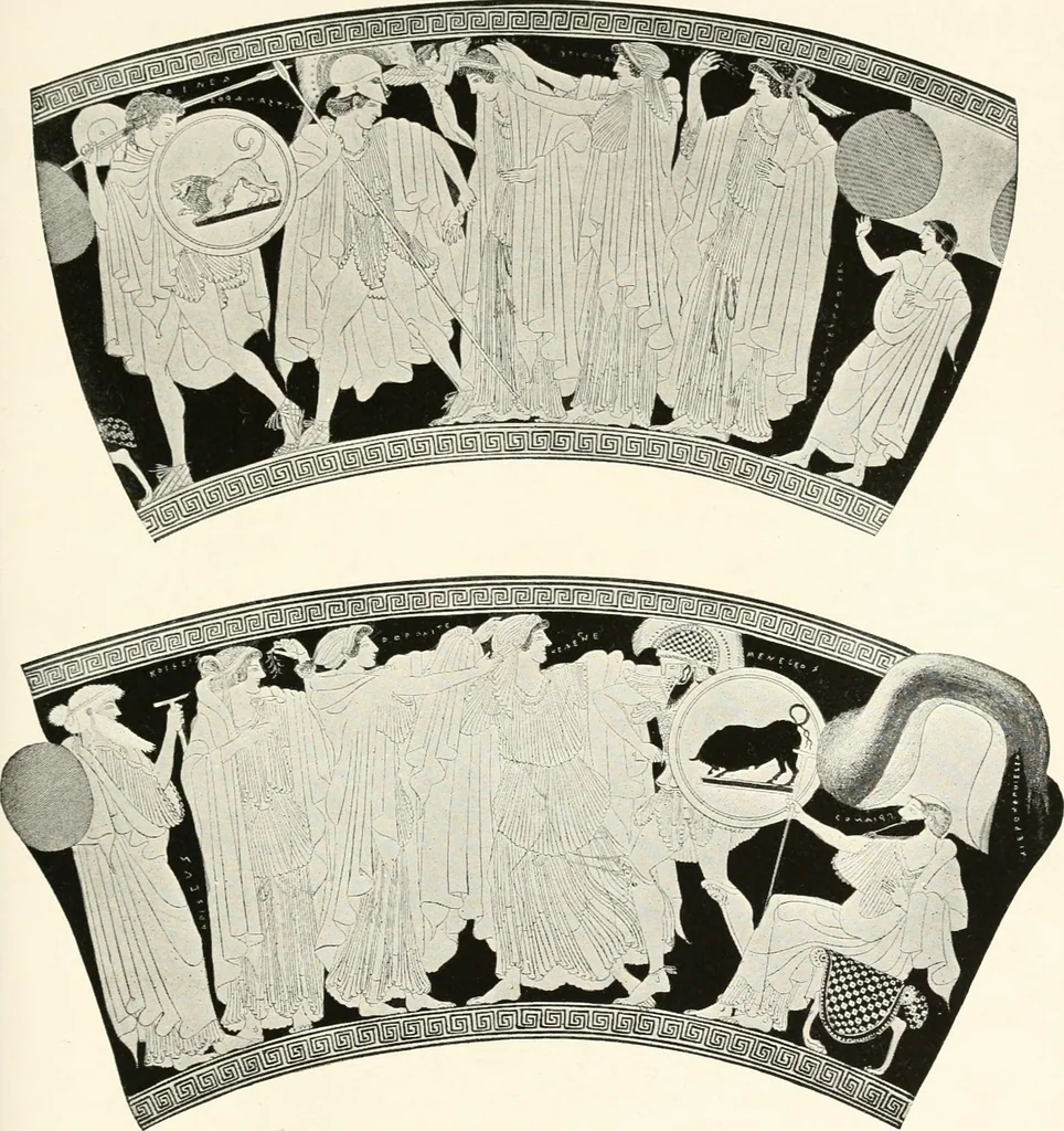 An illustration from A handbook of Attic red-figured vases signed by or attributed to the various masters of the sixth and fifth centuries B. C., 1919, leaf 64