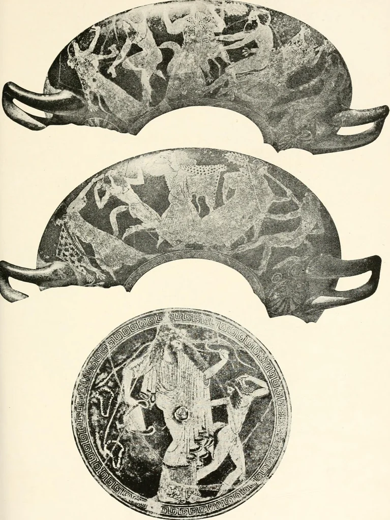 An illustration from A handbook of Attic red-figured vases signed by or attributed to the various masters of the sixth and fifth centuries B. C., 1919, leaf 66