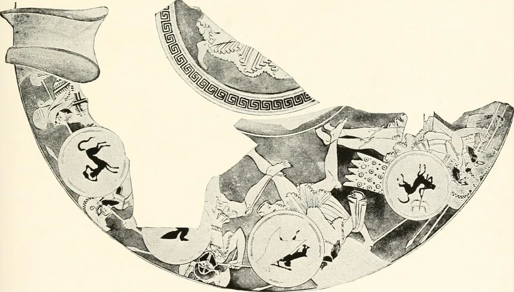 An illustration from A handbook of Attic red-figured vases signed by or attributed to the various masters of the sixth and fifth centuries B. C., 1919, leaf 68