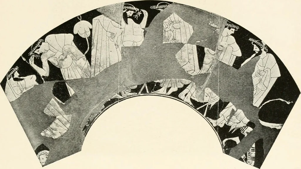 An illustration from A handbook of Attic red-figured vases signed by or attributed to the various masters of the sixth and fifth centuries B. C., 1919, leaf 78