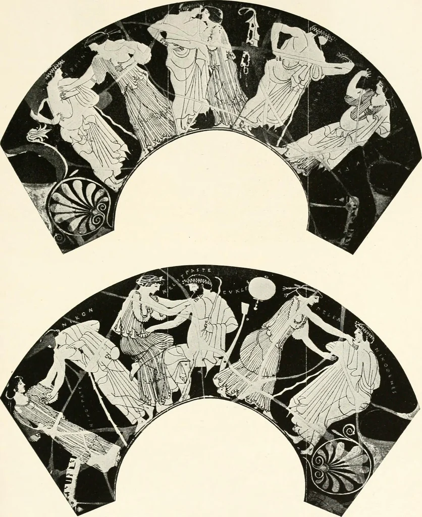 An illustration from A handbook of Attic red-figured vases signed by or attributed to the various masters of the sixth and fifth centuries B. C., 1919, leaf 80