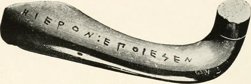 An illustration from A handbook of Attic red-figured vases signed by or attributed to the various masters of the sixth and fifth centuries B. C., 1919, leaf 81