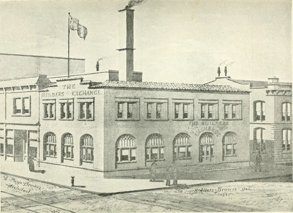An illustration from Hand book of the Builders' Exchange of San Francisco, Cal., 1895-6, 1895, leaf 30