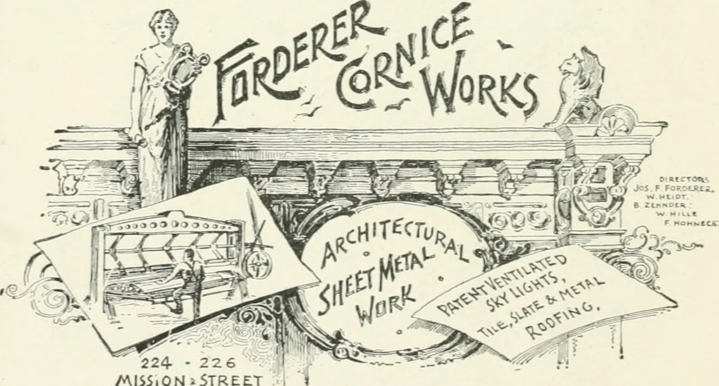 An illustration from Hand book of the Builders' Exchange of San Francisco, Cal., 1895-6, 1895, leaf 31