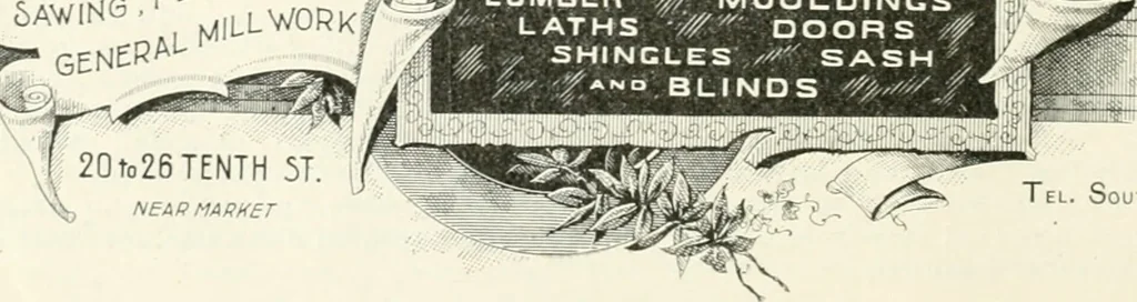 An illustration from Hand book of the Builders' Exchange of San Francisco, Cal., 1895-6, 1895, leaf 83