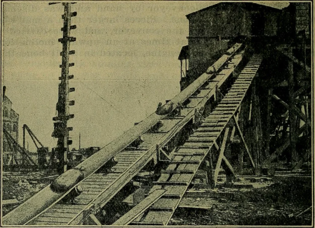 An illustration from Handbook of construction plant, its cost and efficiency, 1914, leaf 149
