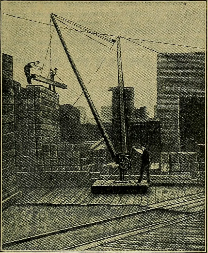 An illustration from Handbook of construction plant, its cost and efficiency, 1914, leaf 196