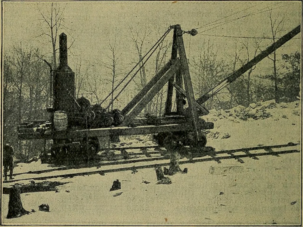 An illustration from Handbook of construction plant, its cost and efficiency, 1914, leaf 199