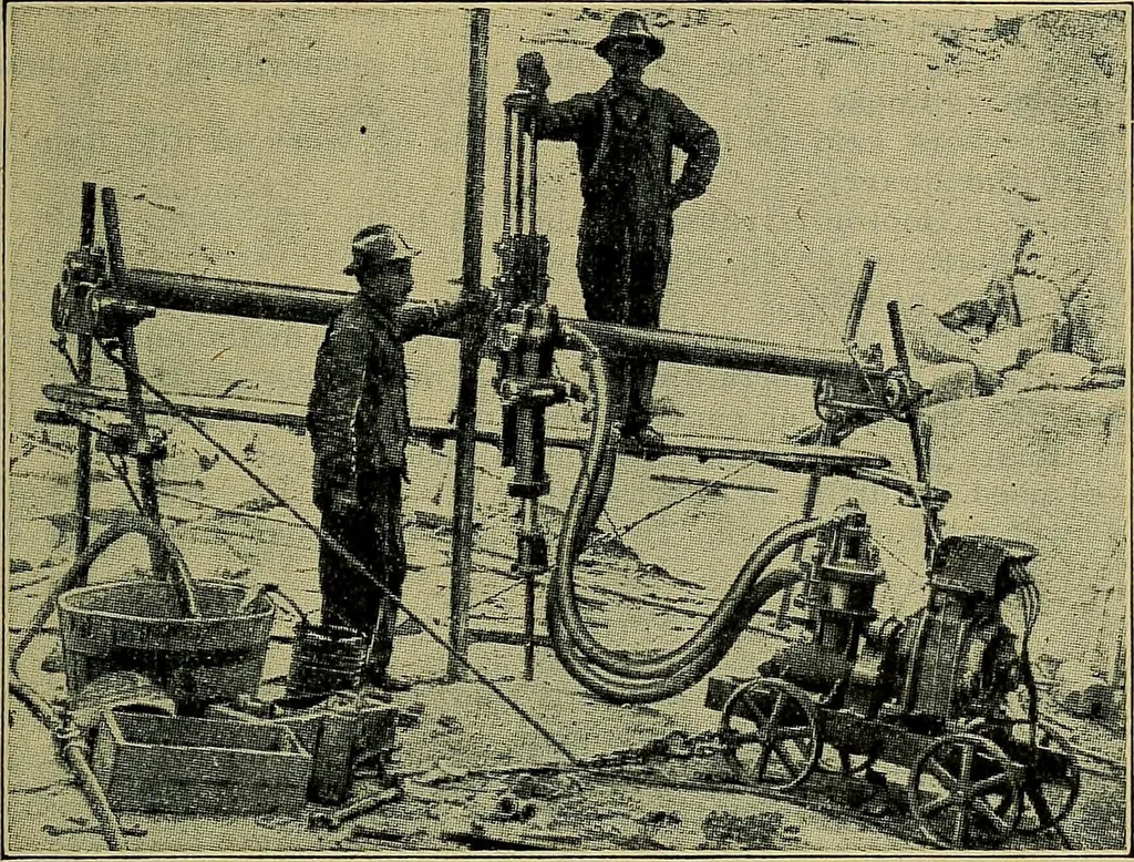 An illustration from Handbook of construction plant, its cost and efficiency, 1914, leaf 250