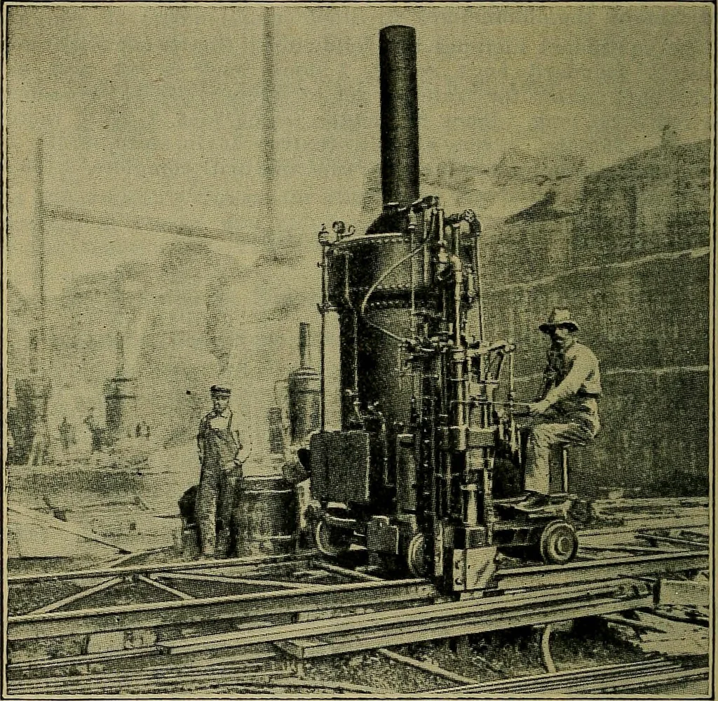An illustration from Handbook of construction plant, its cost and efficiency, 1914, leaf 271