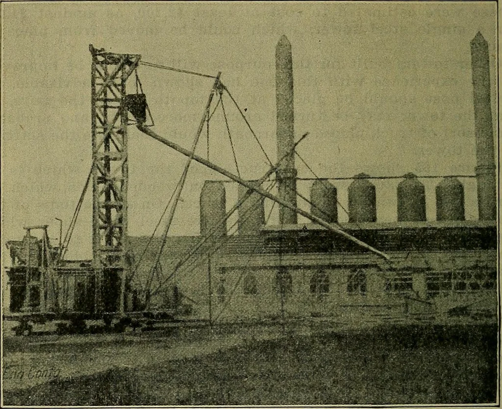 An illustration from Handbook of construction plant, its cost and efficiency, 1914, leaf 367