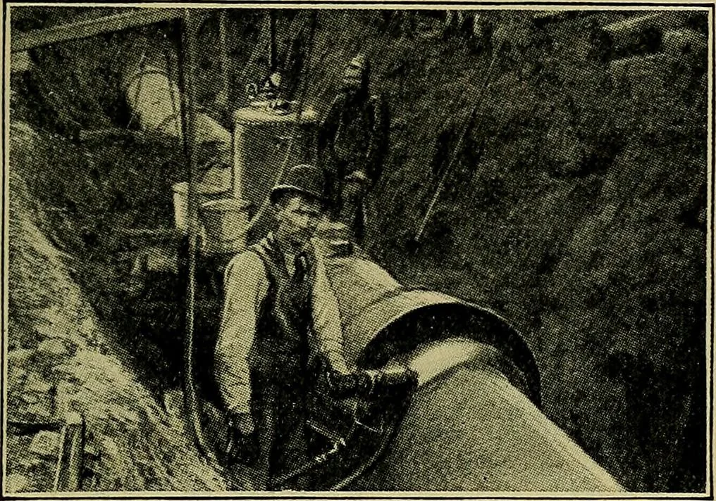 An illustration from Handbook of construction plant, its cost and efficiency, 1914, leaf 402