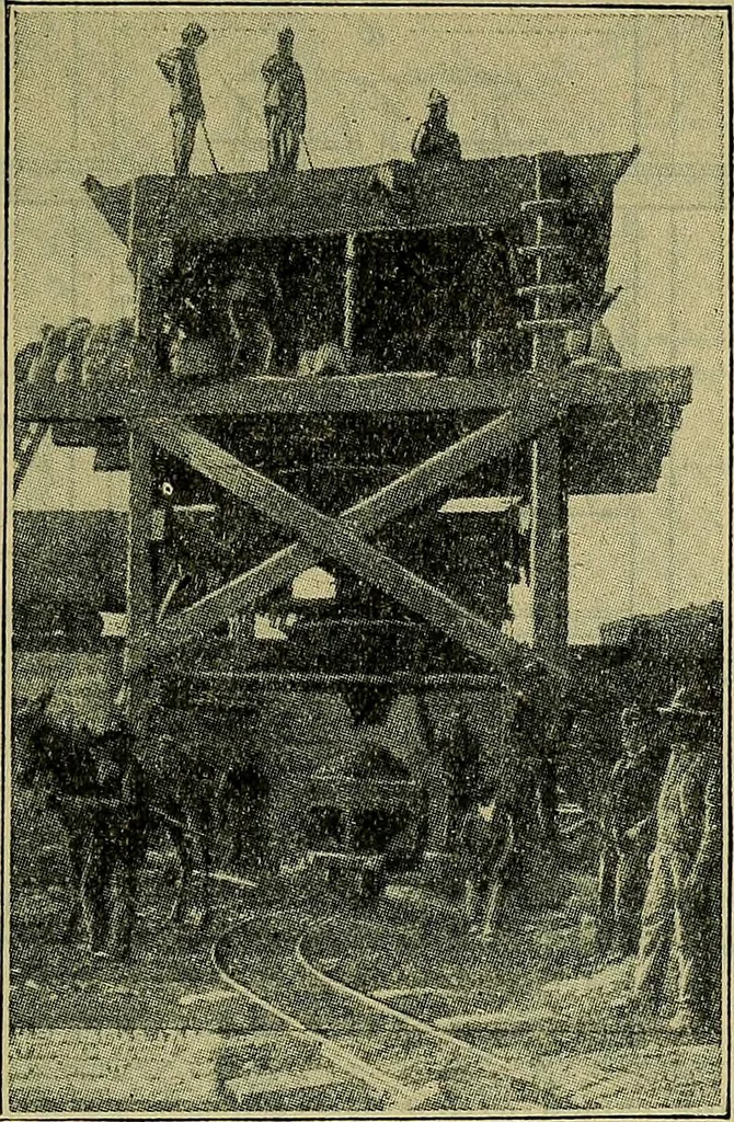 An illustration from Handbook of construction plant, its cost and efficiency, 1914, leaf 426