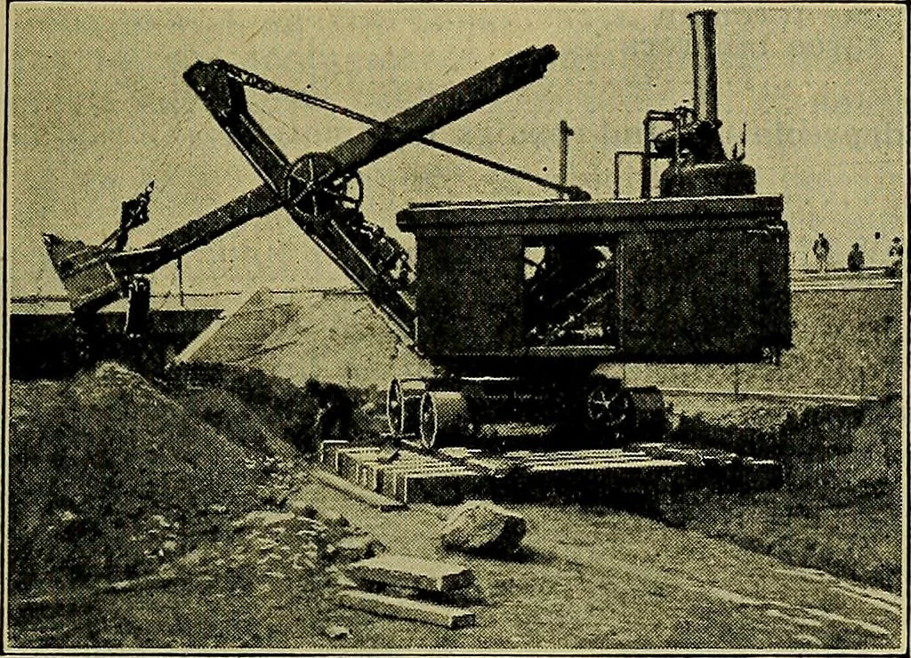 An illustration from Handbook of construction plant, its cost and efficiency, 1914, leaf 596