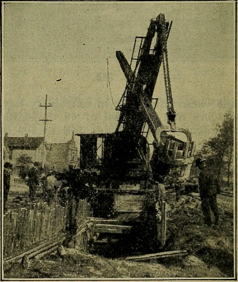 An illustration from Handbook of construction plant, its cost and efficiency, 1914, leaf 597
