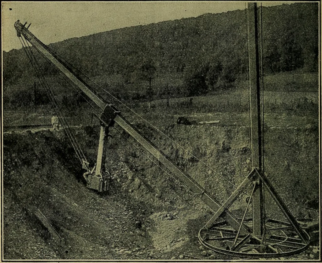 An illustration from Handbook of construction plant, its cost and efficiency, 1914, leaf 603
