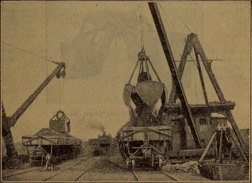 An illustration from Handbook of construction plant, its cost and efficiency, 1918, leaf 101